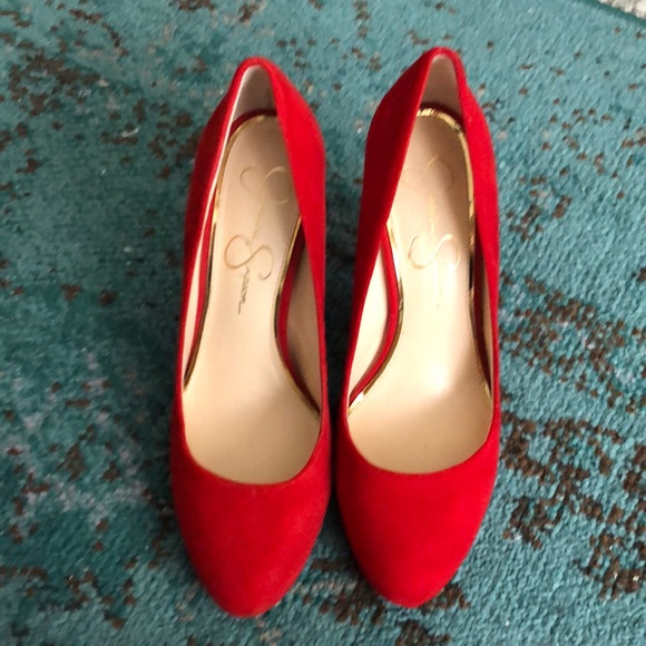 Jessica Simpson Shoes - Jessica Simpson red pumps